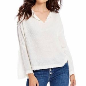 Free People We The Free Dahlia White Thermal Top